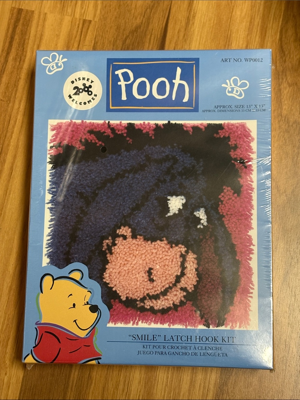 Disney 2000 Pooh "Smile" Eeyore Latch Hook Kit - Still Sealed!